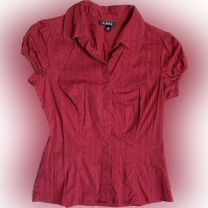 red a byer button up top